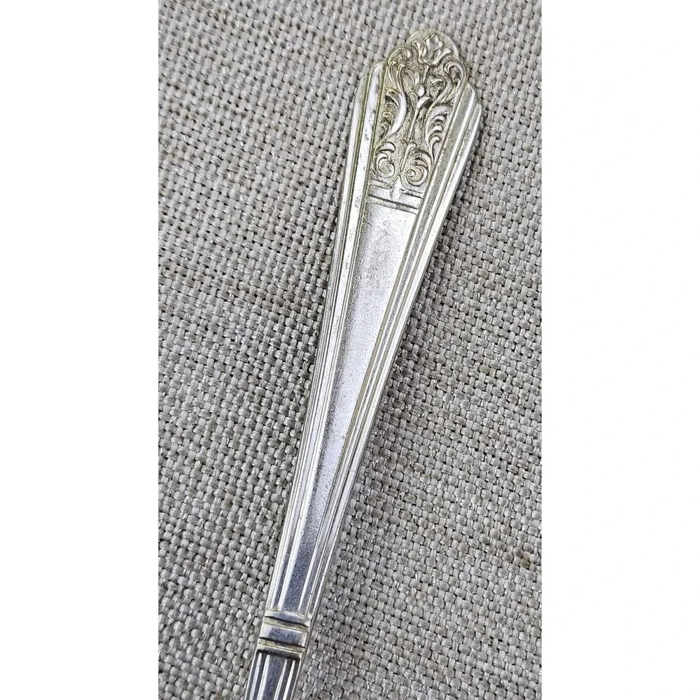 Gerber Rogers Bros Winthrop Silver Plate Baby Spoon Set 4pc Vintage Flatware